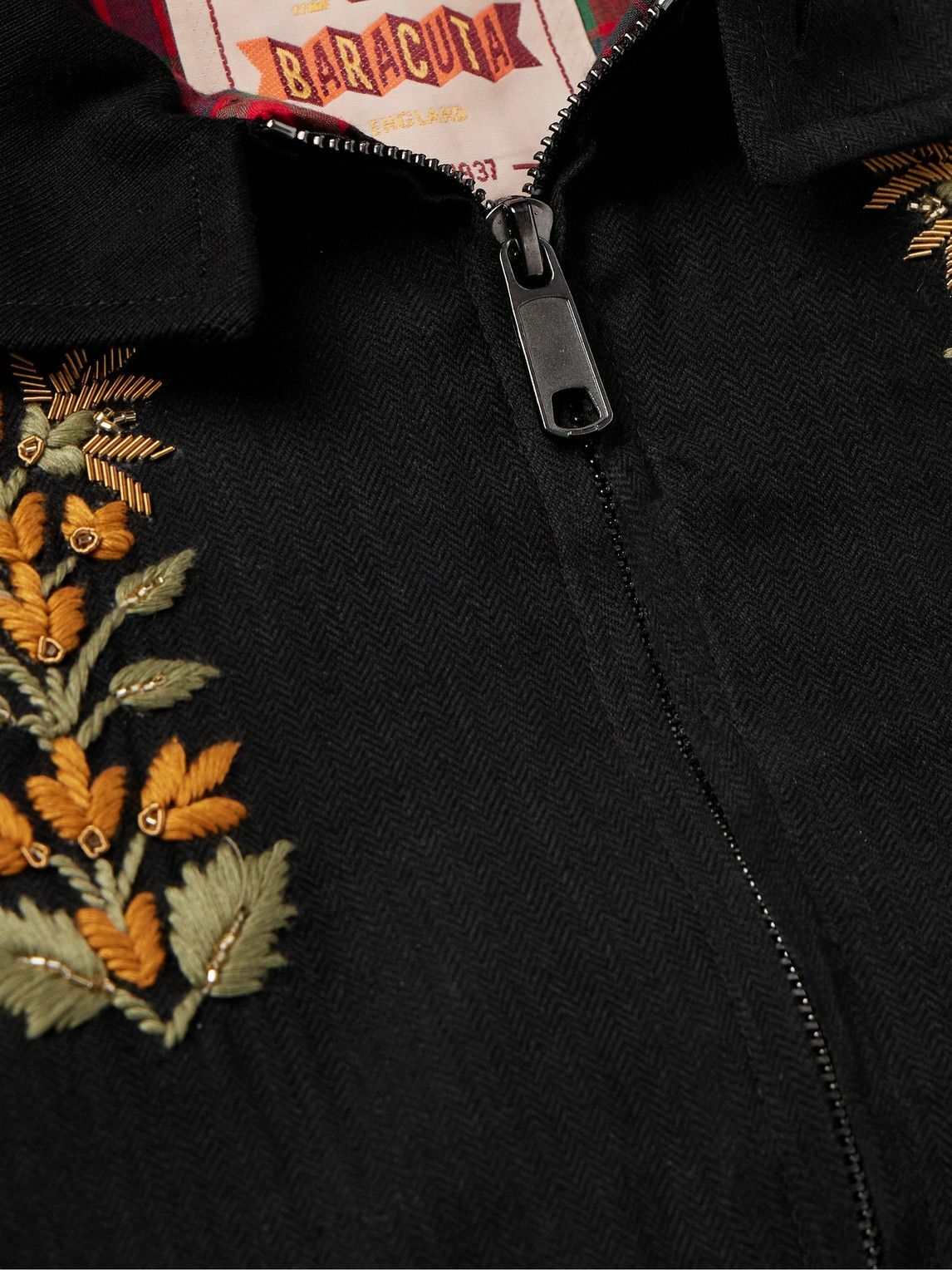 Kartik Research - Baracuta Embellished Embroidered Herringbone