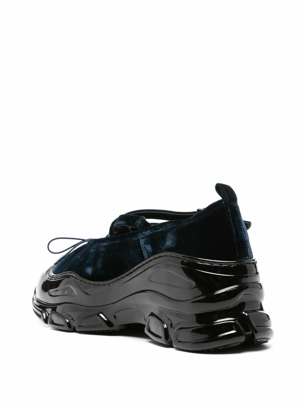 Simone Rocha Blue Tracker Velvet Sneakers Simone Rocha