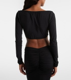 Nensi Dojaka Ruched crop top