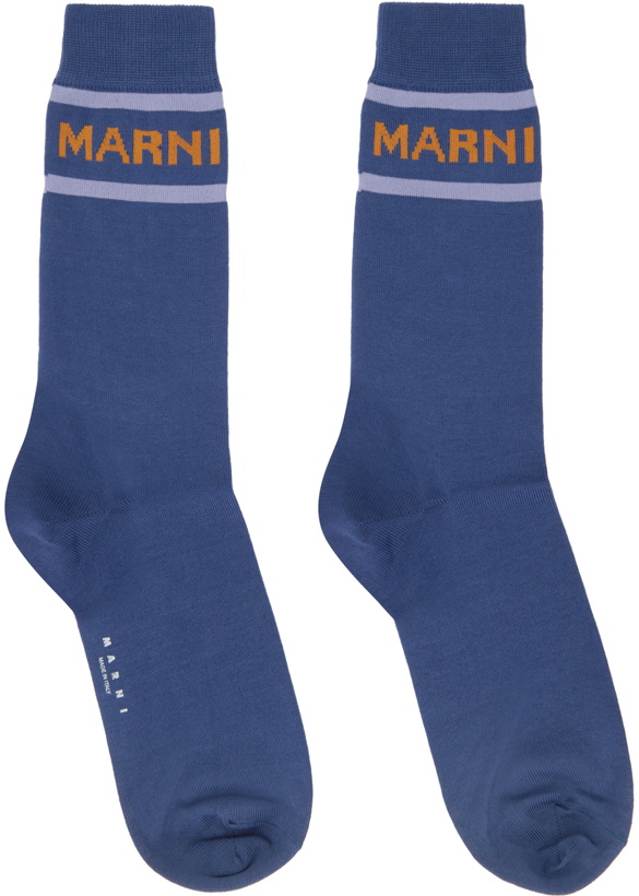 Photo: Marni Blue Logo Socks