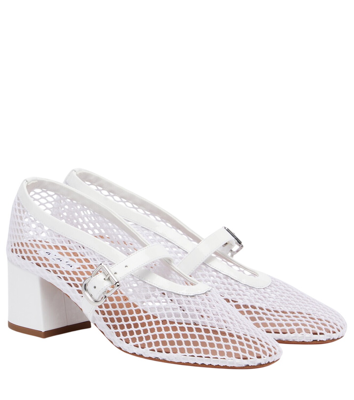 Photo: Alaïa Babies mesh Mary Jane pumps