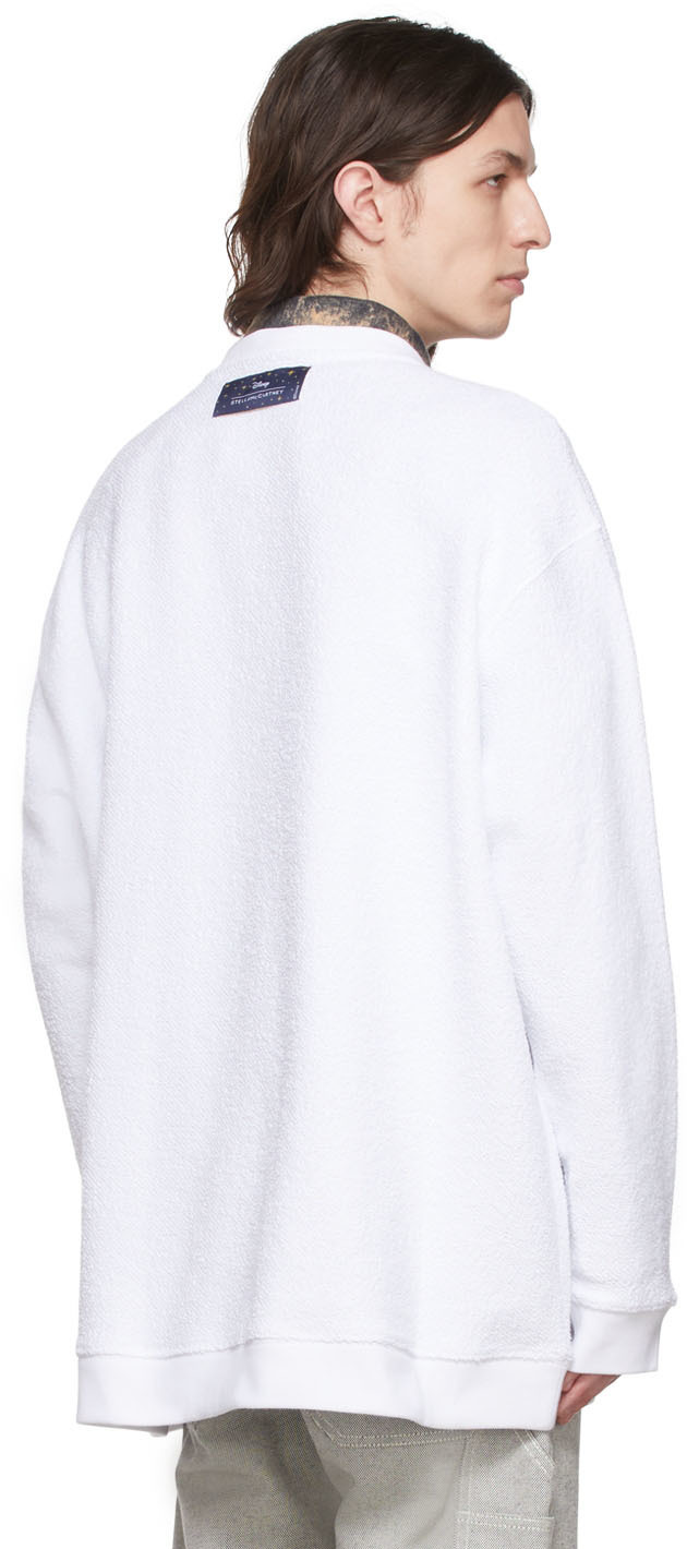 Stella Mccartney White & Blue Logo-Print Sweatshirt main image 0