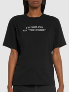 VICTORIA BECKHAM - Slogan Cotton T-shirt