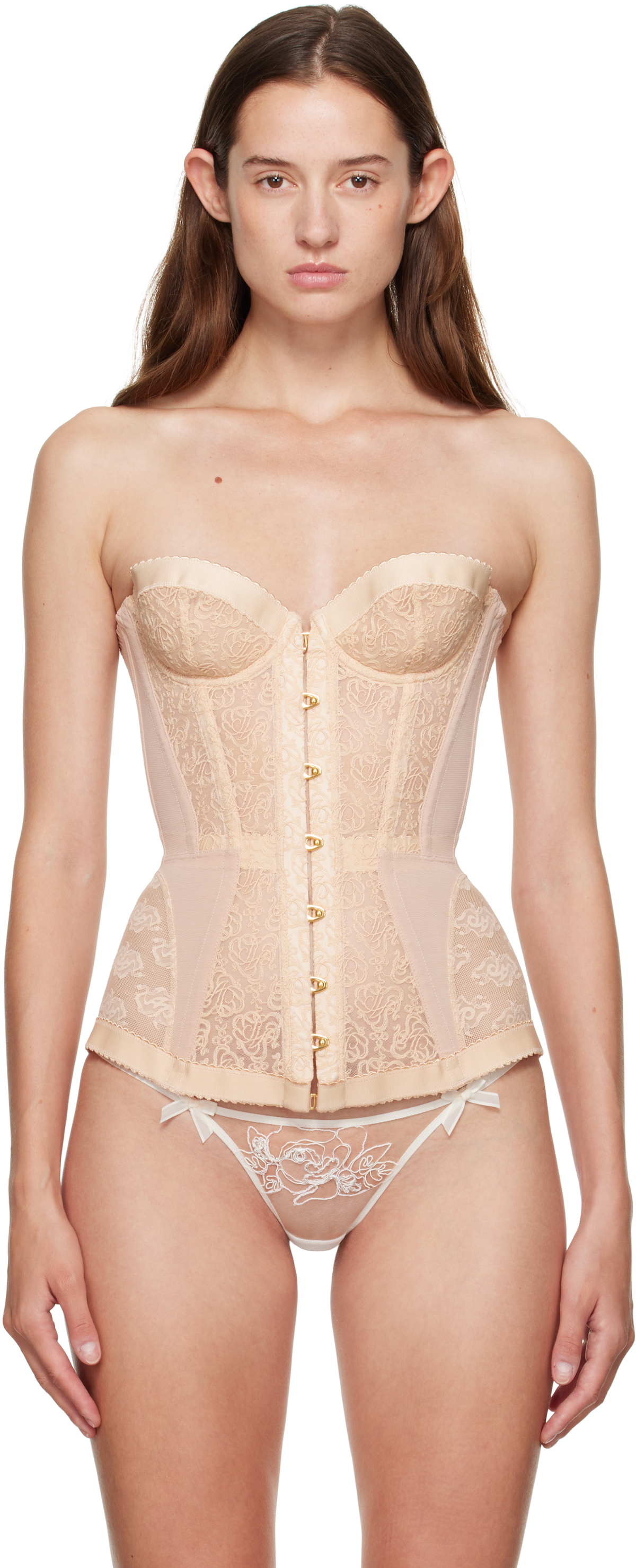 Agent Provocateur Beige Mercy Corset