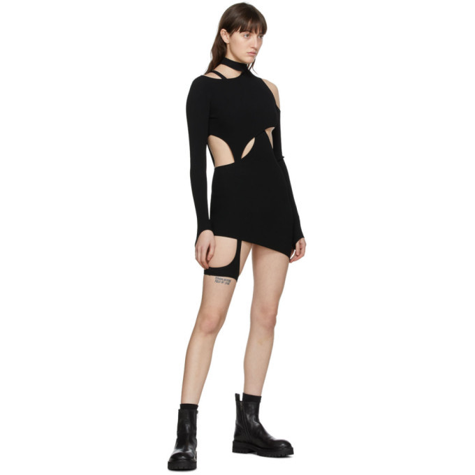 Hyein Seo Black Knit Two-Piece Dress Hyein Seo