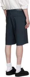 Ottolinger Navy Double Fold Suit Shorts