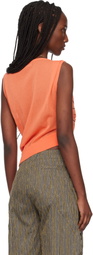 Kiko Kostadinov Orange Kreiner Knit Tank Top