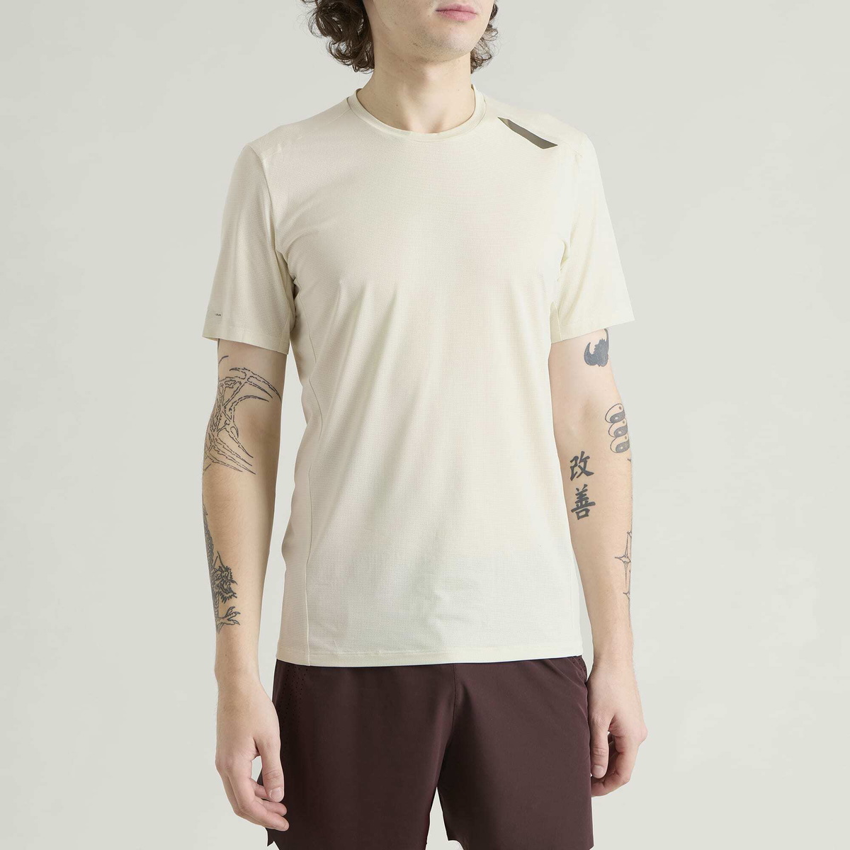 SOAR Men's Eco Tech T-Shirt in Cream