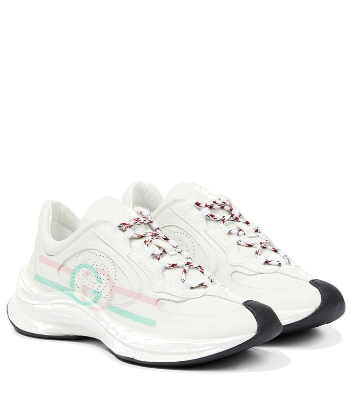 Photo: Gucci - Gucci Run leather sneakers