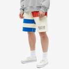Billionaire Boys Club Men's Cut & Sew Paneled Shorts in Cream