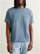 Corridor - Garment-Dyed Cotton-Jersey T-Shirt - Blue