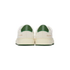 Common Projects White and Green Retro 70s Low Sneakers