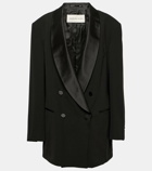 Dries Van Noten Oversized wool and silk-blend blazer