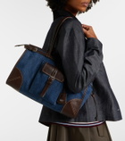 Prada Prada Bonnie Large denim shoulder bag