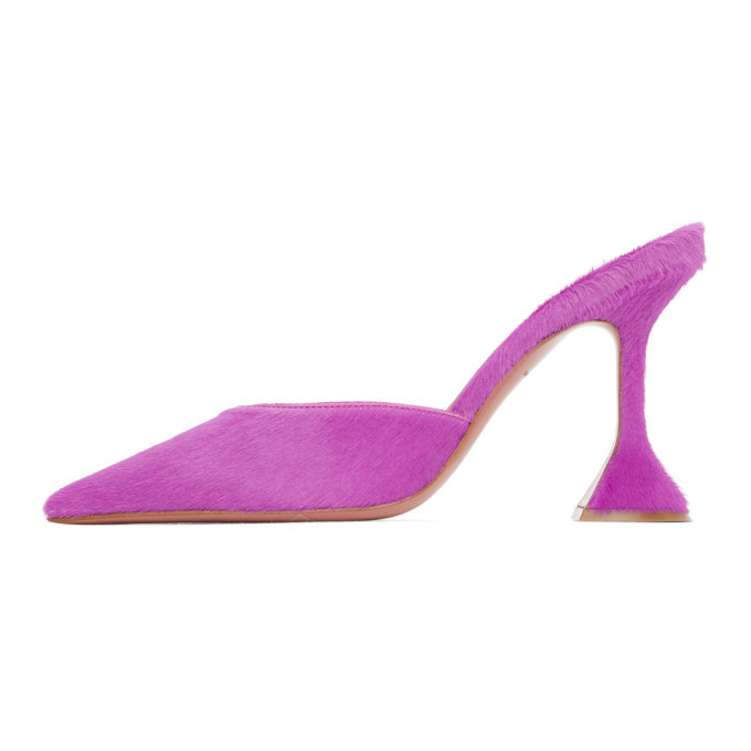 amina muaddi pink mules