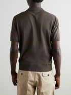 Rubinacci - Positano Cotton Polo Shirt - Brown
