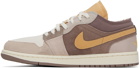 Nike Jordan Brown & Gold-Tone Air Jordan 1 Low SE Craft Sneakers