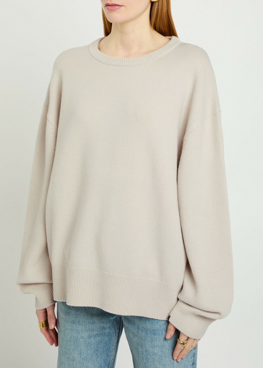 Extreme Cashmere N°431 Mike Cashmere-blend Jumper - Light Grey - One Size