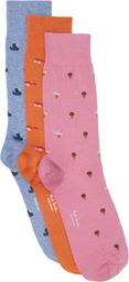Paul Smith Three-Pack Multicolor Summer Novelty Socks