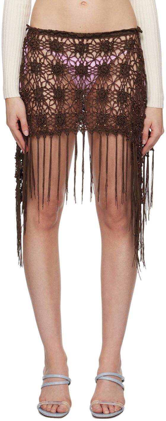 Frankies Bikinis Brown Hendrix Cover Up Frankies Bikinis