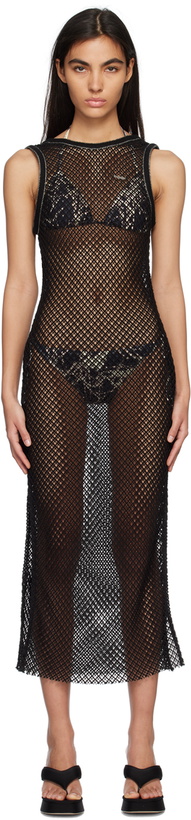 Photo: lesugiatelier Black Low Back Maxi Dress