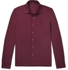 Rubinacci - Wool-Piqué Shirt - Burgundy