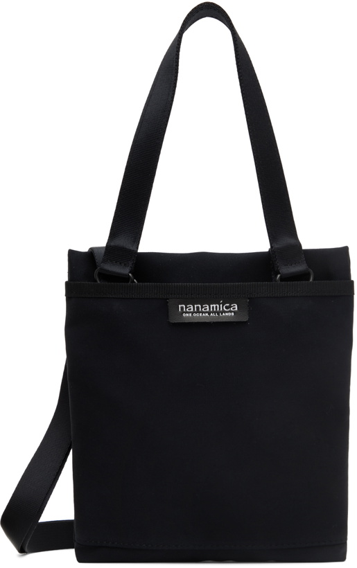 Photo: nanamica Black Water-Repellent Messenger Bag
