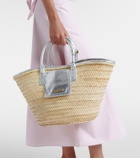 Jacquemus Soli Medium croc-effect raffia basket bag