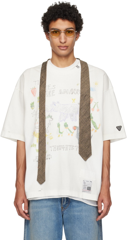 Photo: Maison MIHARA YASUHIRO Off-White Kids Doodle Printed T-shirt