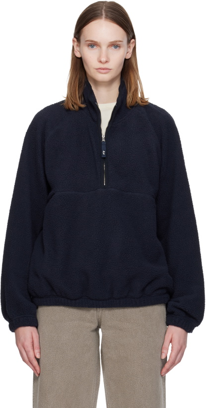 Photo: Nothing Written Navy Woolly Fleece Sweater
