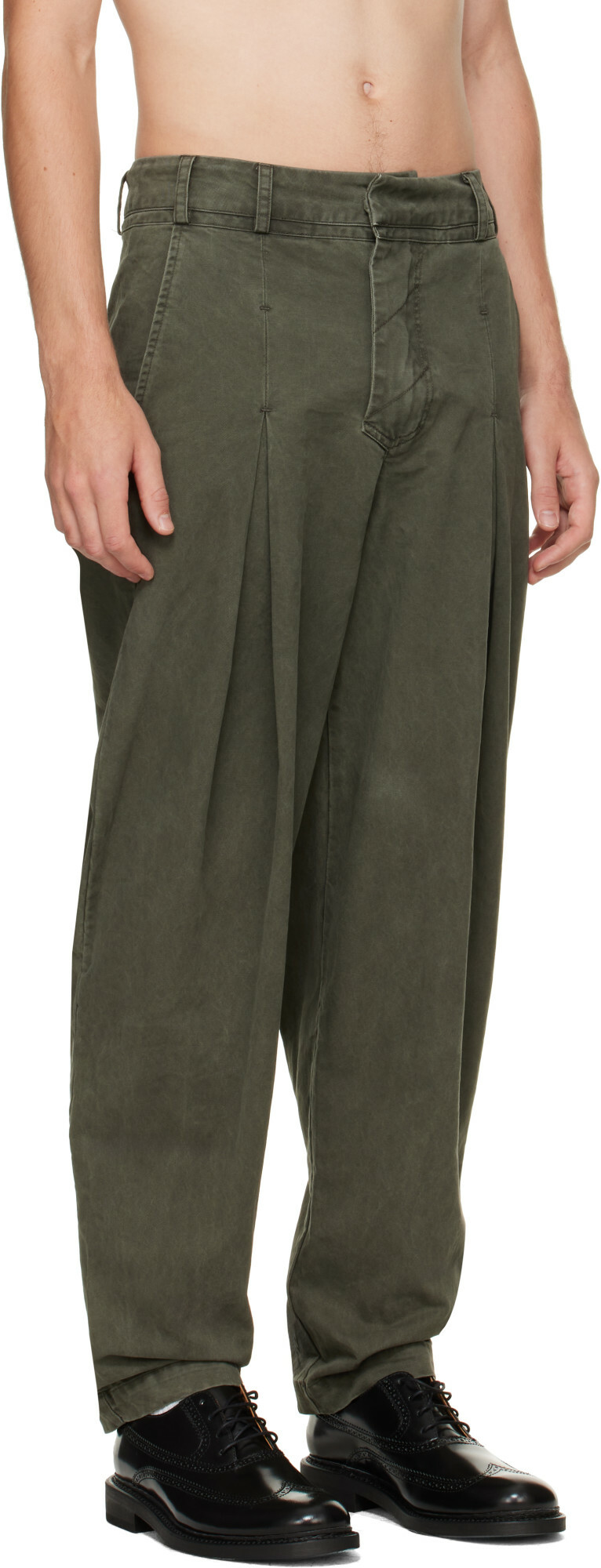 Entire Studios Khaki Seb Trousers