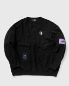 Fred Perry X Raf Simons Oversized Laurel Wreath Jumper Black - Mens - Pullovers