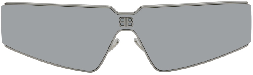 Balenciaga Silver Shield 2.0 Sunglasses Balenciaga