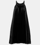 Noir Kei Ninomiya Pleated faux leather minidress