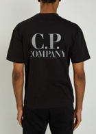 C.P. Company Logo Print Cotton T-shirt Black