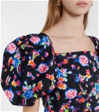 Caroline Constas Eliana floral cotton-blend blouse