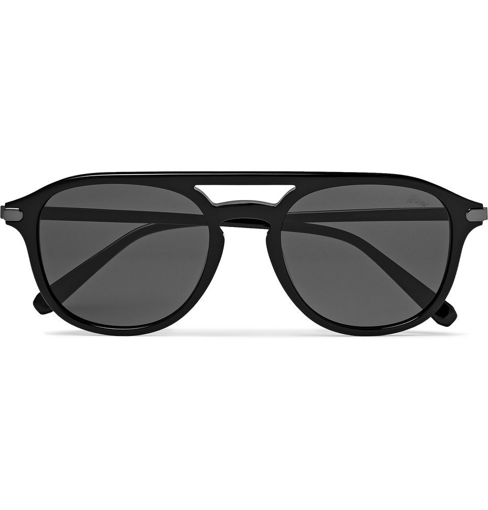 Brioni - Aviator-Style Acetate Sunglasses - Black Brioni