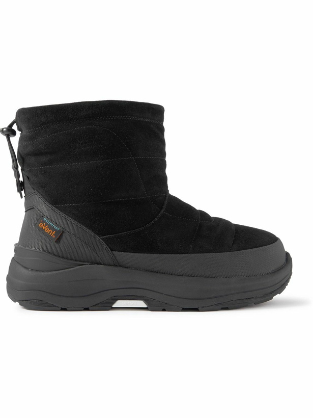 Photo: Suicoke - Bower-Sev Rubber-Trimmed Quilted Suede Boots - Black