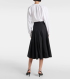 Proenza Schouler White Label Peters cotton poplin midi skirt