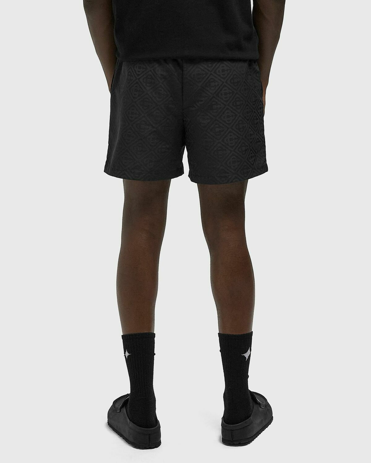 Casablanca MENS JACQUARD SWIM SHORTS Black Mens Swimwear