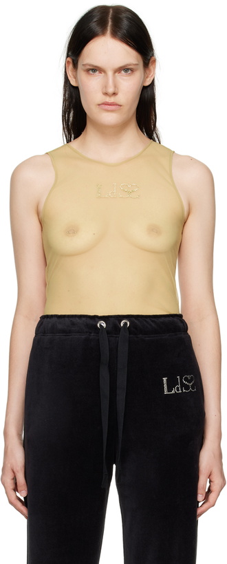 Photo: Ludovic de Saint Sernin Yellow Crystal Tank Top