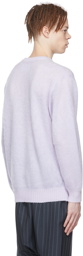 WACKO MARIA Purple Mohair Sweater