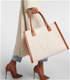 Christian Louboutin By My Side E/W Large canvas tote bag