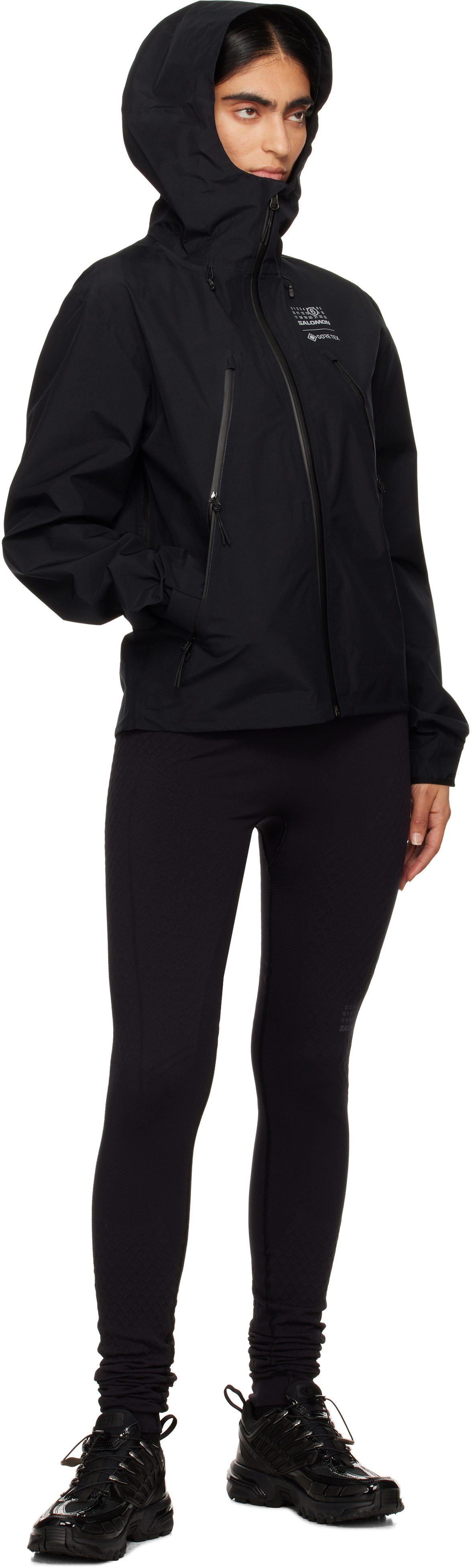 MM6 Maison Margiela Black Salomon Edition Windbreaker Jacket MM6