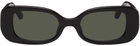 LINDA FARROW Black Lola Sunglasses