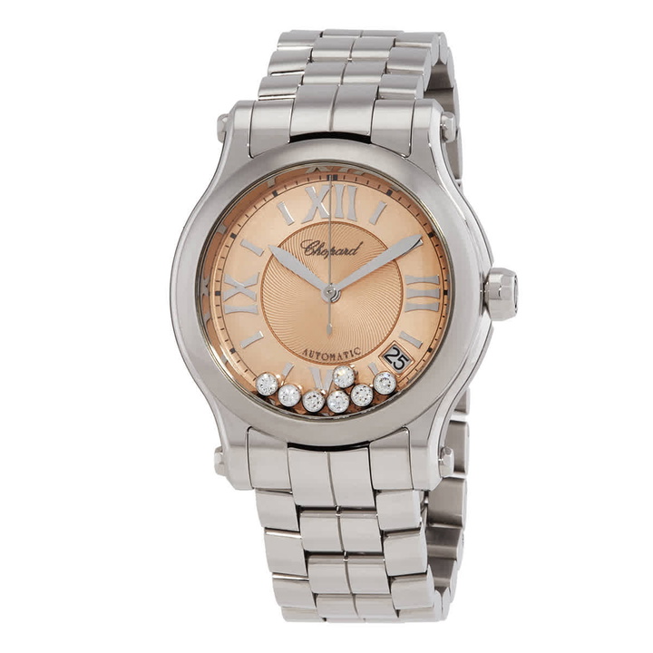 Photo: Chopard Happy Sport Pink Dial Ladies Watch 278559-3025