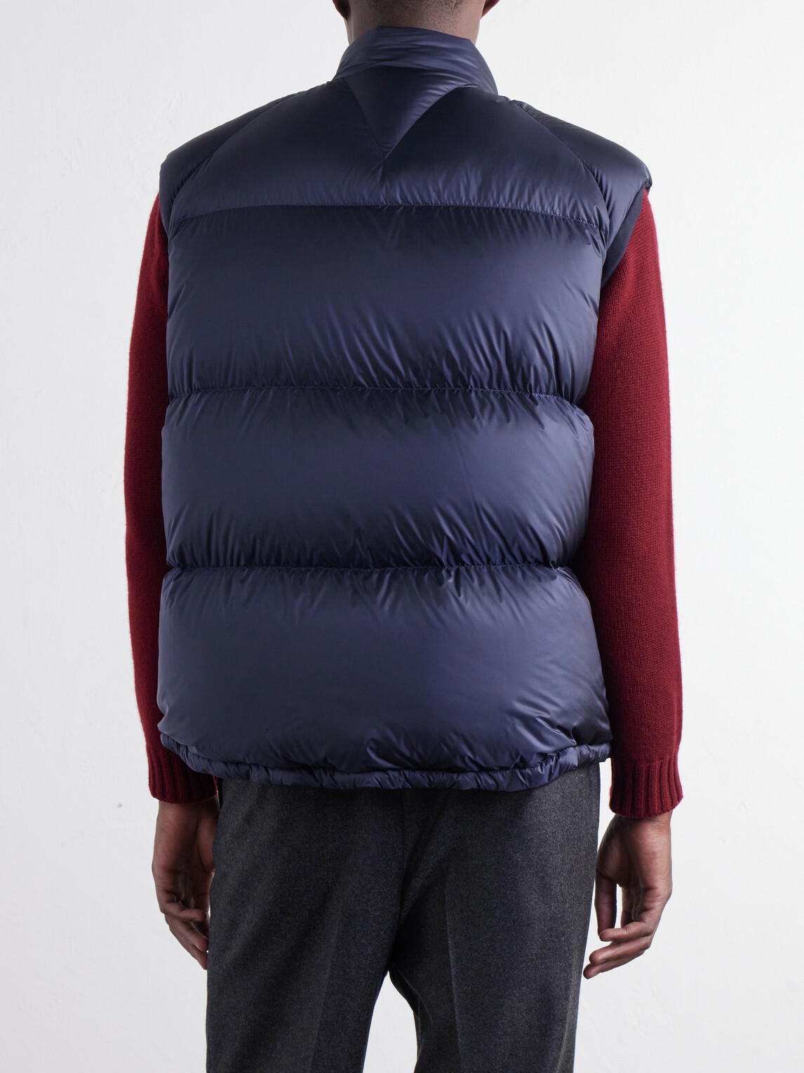 Moncler - Tibb Reversible Virgin Wool Down Gilet - Blue