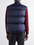 Moncler - Tibb Reversible Virgin Wool Down Gilet - Blue