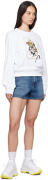 Moschino White Teddy Bear Sweatshirt
