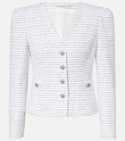 Alessandra Rich Striped tweed jacket